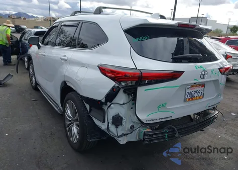 2022 Toyota Highlander Platinum from USA, damaged, VIN 5TDFZRBH7NS202720